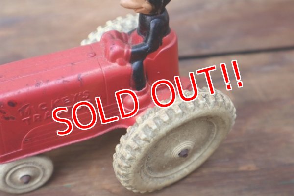 画像7: ct-250404-09 Mickey Mouse / SUN RUBBER 1940's Mickey's Tractor