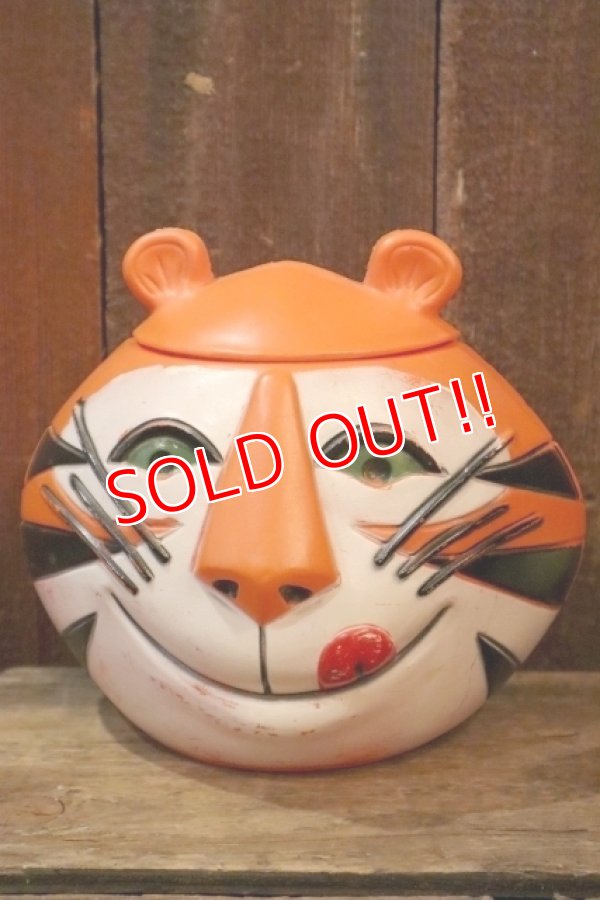 画像1: ct-250319-48 Kellogg's / Tony the Tiger 1960's Plastic Cookie jar