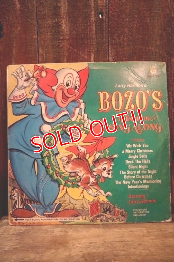 画像1: ct-250405-06 Bozo the Clown / 1970's BOZO'S Christmas SING A LONG LP Record