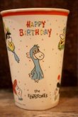 画像3: ct-250404-22 The Flintstones 1960's "HAPPY BIRTHDAY" Wax Cup