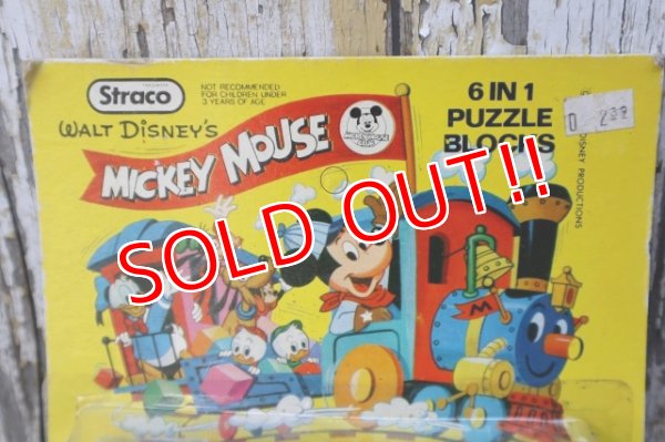 画像2: ct-250404-38 Walt Dinsey's MICKEY MOUSE / Straco 1970's 6 IN 1 PUZZLE BLOCKS