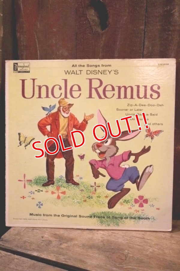 画像1: ct-250405-03 WALT DISNEY'S Uncle Remus 1959 LP Record