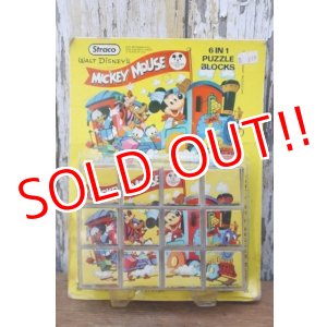 画像: ct-250404-38 Walt Dinsey's MICKEY MOUSE / Straco 1970's 6 IN 1 PUZZLE BLOCKS