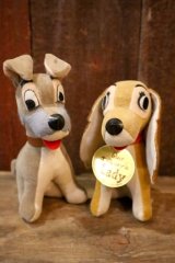 画像: ct-250319-08 Lady and the Tramp / WOOLKIN 1950's-1960's Doll Set