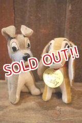 画像: ct-250319-08 Lady and the Tramp / WOOLKIN 1950's-1960's Doll Set