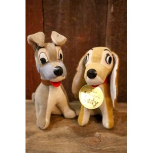 画像: ct-250319-08 Lady and the Tramp / WOOLKIN 1950's-1960's Doll Set