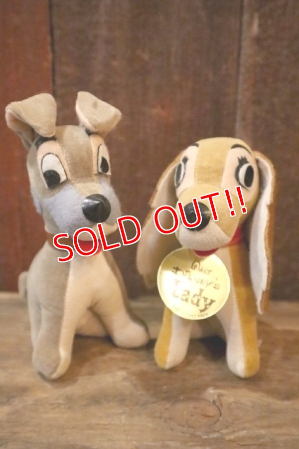 画像1: ct-250319-08 Lady and the Tramp / WOOLKIN 1950's-1960's Doll Set