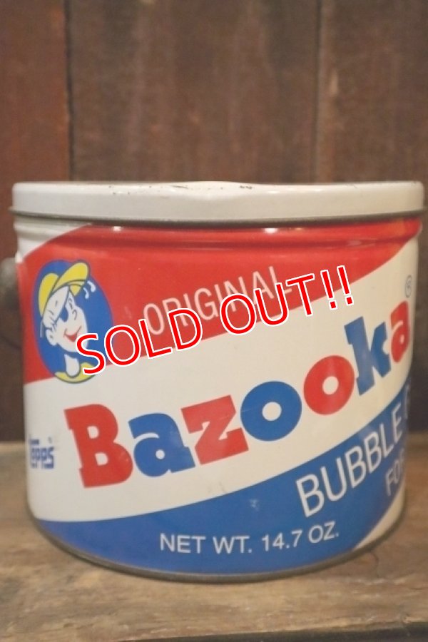 画像1: dp-250404-03 Topps / Bazooka BUBBLE GUM 1991 Tin Can