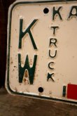 画像2: dp-dp-250205-21 License Plate 1963 KANSAS "KW-480"