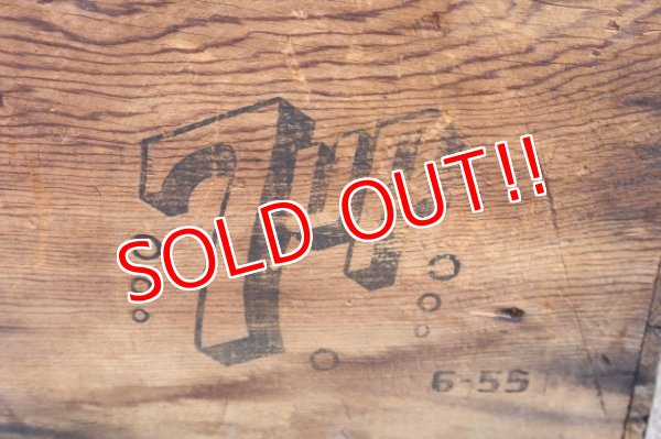 画像6: dp-250401-09 SEVEN UP 7 Up  / 1950's Wood Box