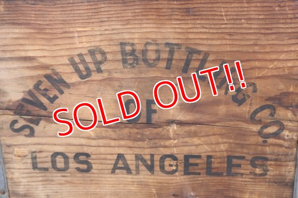 画像2: dp-250401-09 SEVEN UP 7 Up  / 1950's Wood Box