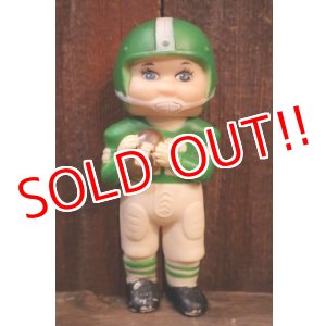 画像: ct-250205-30 Stahlwood Toy 1960's-1970's FOOTBALL PLAYER SQUEAKY DOLL