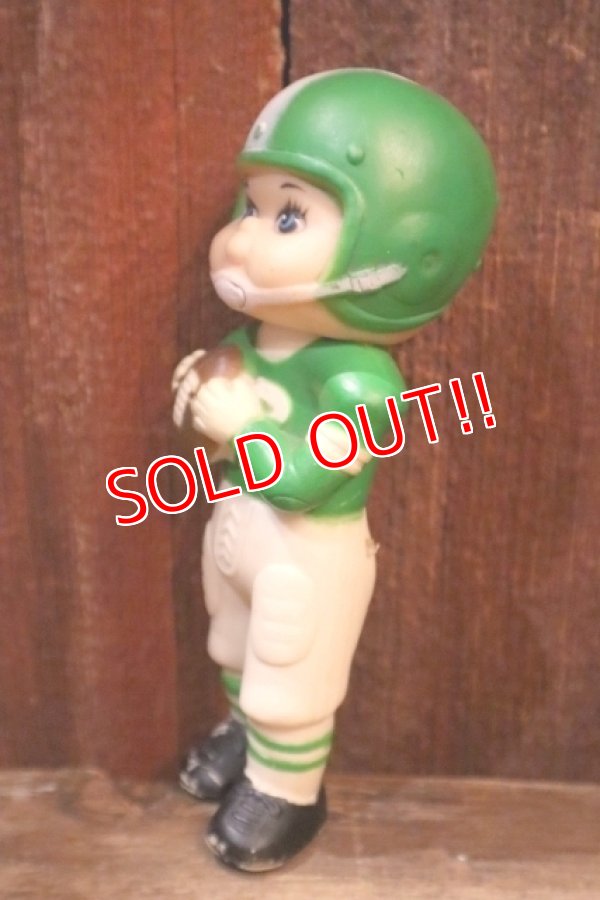 画像4: ct-250205-30 Stahlwood Toy 1960's-1970's FOOTBALL PLAYER SQUEAKY DOLL