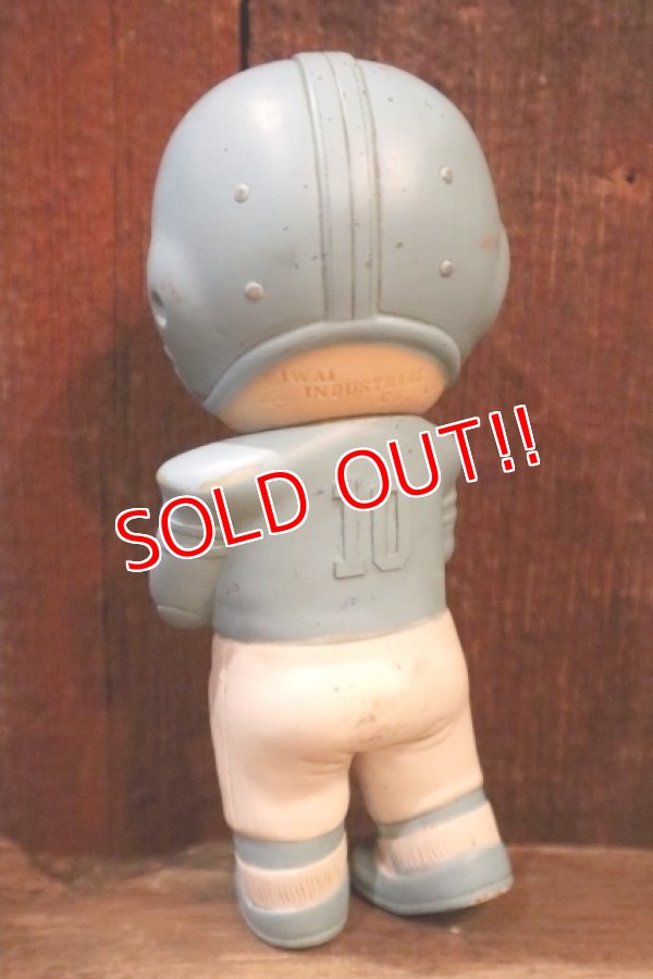 画像5: ct-250205-30 IWAI INDUSTRIAL 1971 FOOTBALL PLAYER SQUEAKY DOLL