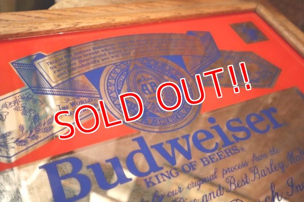 画像2: dp-250401-06 Budweiser 1970's-1980's Pub Mirror