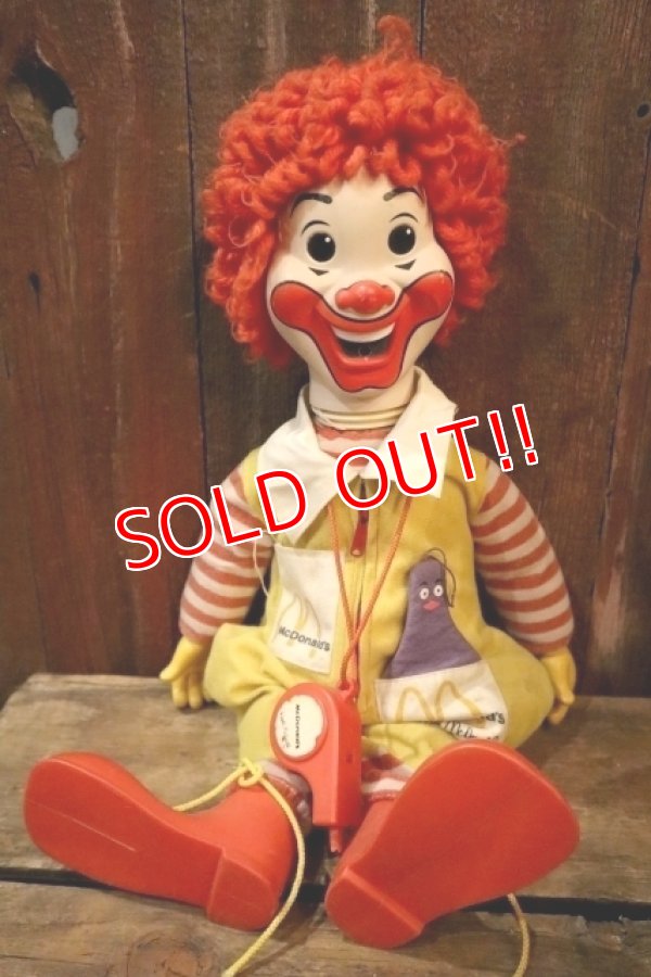 画像1: ct-250401-04 Ronald McDonald / Hasbro 1978 Whistle Doll