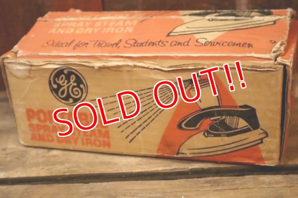 画像9: dp-250320-25 GENERAL ELECTRIC 1960's PORTABLE SPRAY SYSTEM AND DRY IRON