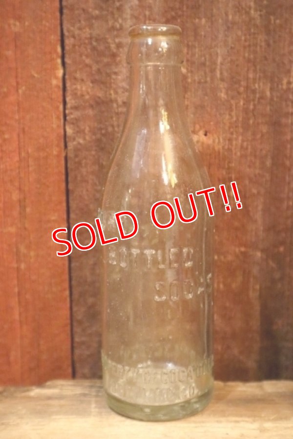 画像1: dk-091 PURE BOTTLED SODAS "PROPERTY OF COCA-COLA  BOBTTLING CO. 1920's-1930's 7 FL. OZ. Bottle