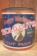 画像: dp-250531-16 George Washington CUT PLUG TOBACCO 1930's TIN CAN