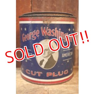 画像: dp-250531-16 George Washington CUT PLUG TOBACCO 1930's TIN CAN