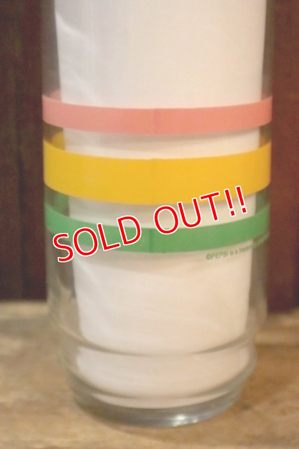 画像3: gs-250205-29 PEPSI 2000's GLASS "70's Stripe"
