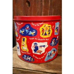 画像: dp-250319-07 1950's-1960's Amish Pennsylvania Dutch Tin Can