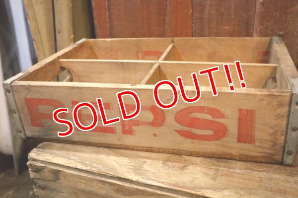 画像4: dp-250531-15 PEPSI / Vintage Wood Box