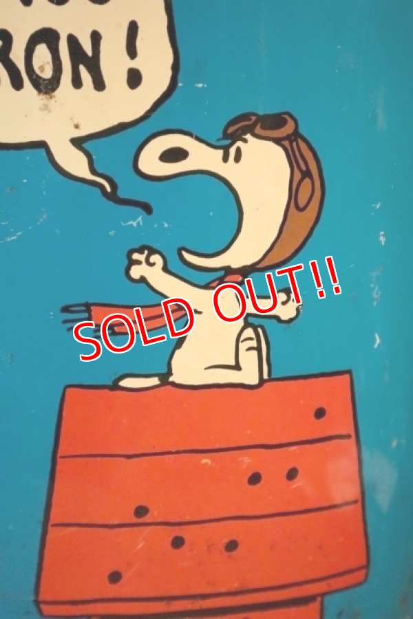 画像2: ct-250205-77 Snoopy (Flying Ace) & Lucy / CHEINCO 1970's Trash Box