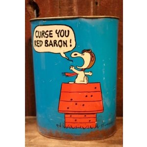 画像: ct-250205-77 Snoopy (Flying Ace) & Lucy / CHEINCO 1970's Trash Box