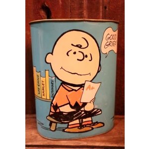 画像: ct-250205-77 Snoopy & Charlie Brown / CHEINCO 1970's Trash Box