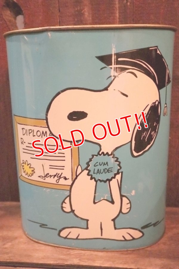 画像4: ct-250205-77 Snoopy & Charlie Brown / CHEINCO 1970's Trash Box