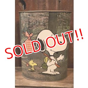 画像: ct-250205-77 Snoopy & Charlie Brown / CHEINCO 1960's-1970's Trash Box