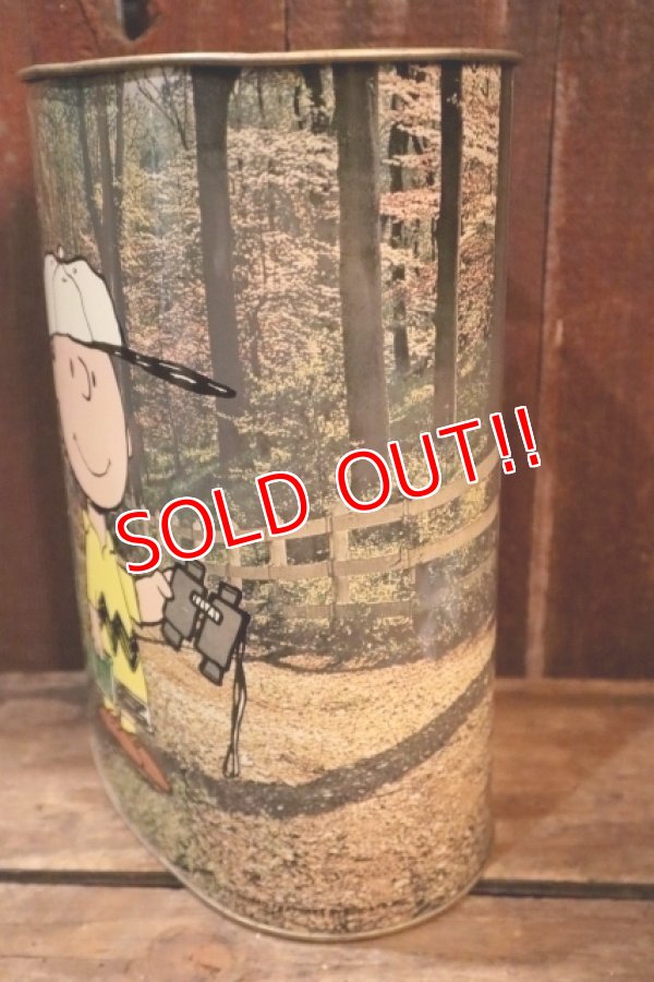 画像5: ct-250205-77 Snoopy & Charlie Brown / CHEINCO 1960's-1970's Trash Box