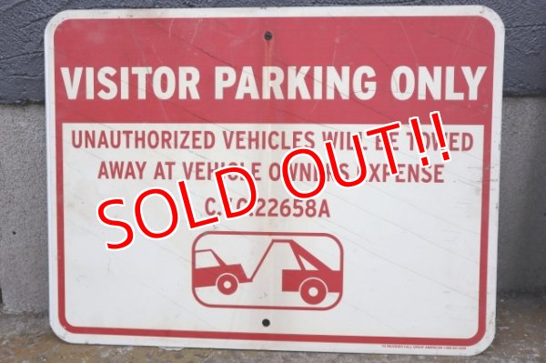 画像1: dp-250531-11 Road Sign "VISITOR PARKING ONLY"