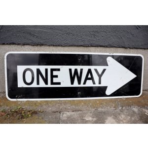 画像: dp-250531-12 Road Sign "ONE WAY⇒"