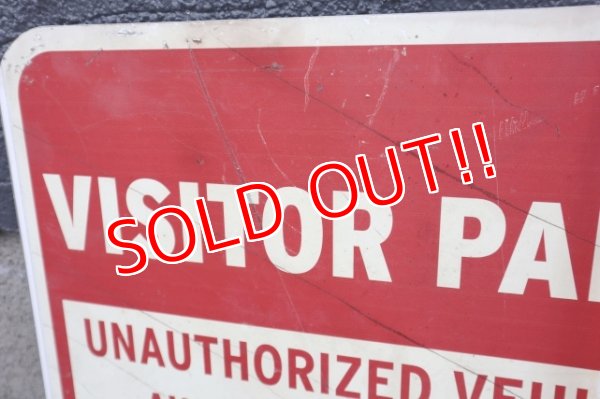 画像3: dp-250531-11 Road Sign "VISITOR PARKING ONLY"