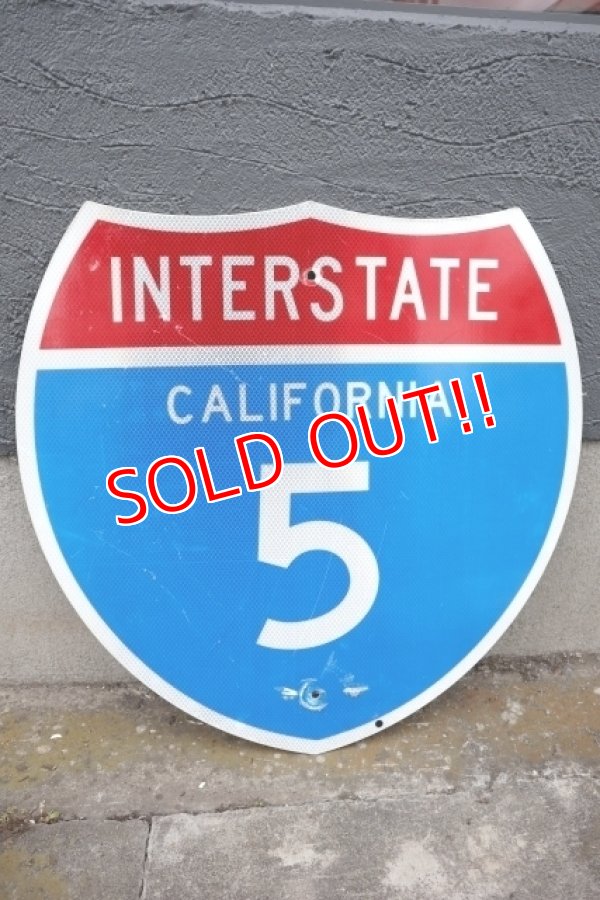 画像1: dp-250531-13 Road Sign "INTERSTATE CALIFORNIA 5"