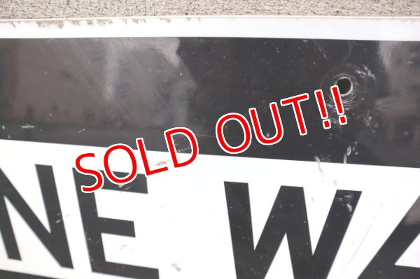 画像5: dp-250531-12 Road Sign "ONE WAY⇒"