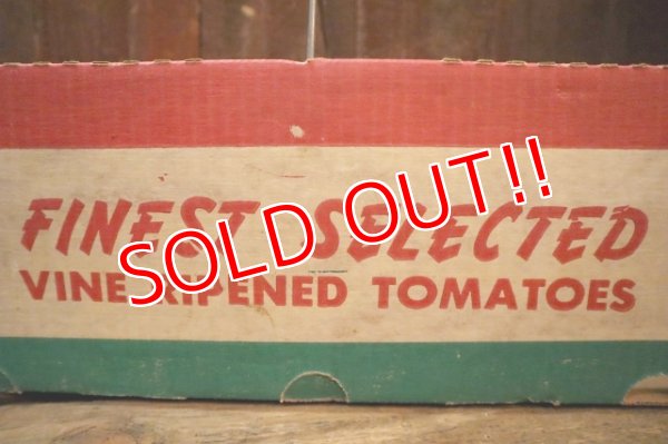 画像2: dp-250319-14 FINEST SELECTED VINE RIPEND TOMATOES / Vintage Cardboard Box