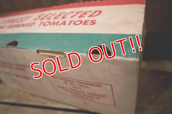 画像15: dp-250319-14 FINEST SELECTED VINE RIPEND TOMATOES / Vintage Cardboard Box