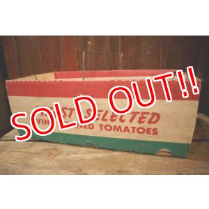 画像: dp-250319-14 FINEST SELECTED VINE RIPEND TOMATOES / Vintage Cardboard Box