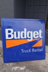 画像: dp-221001-36 【店頭ピックのみ・発送不可】Budget Truck Rental Store Sign