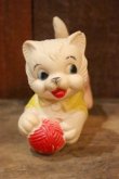 画像2: ct-250205-30 UNKNOWN 1960's〜 KITTEN RUBBER DOLL