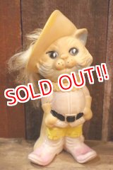 画像: ct-250205-30 UNKNOWN 1960's〜 "Puss in Boots" RUBBER DOLL