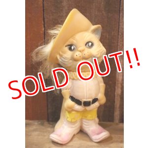 画像: ct-250205-30 UNKNOWN 1960's〜 "Puss in Boots" RUBBER DOLL