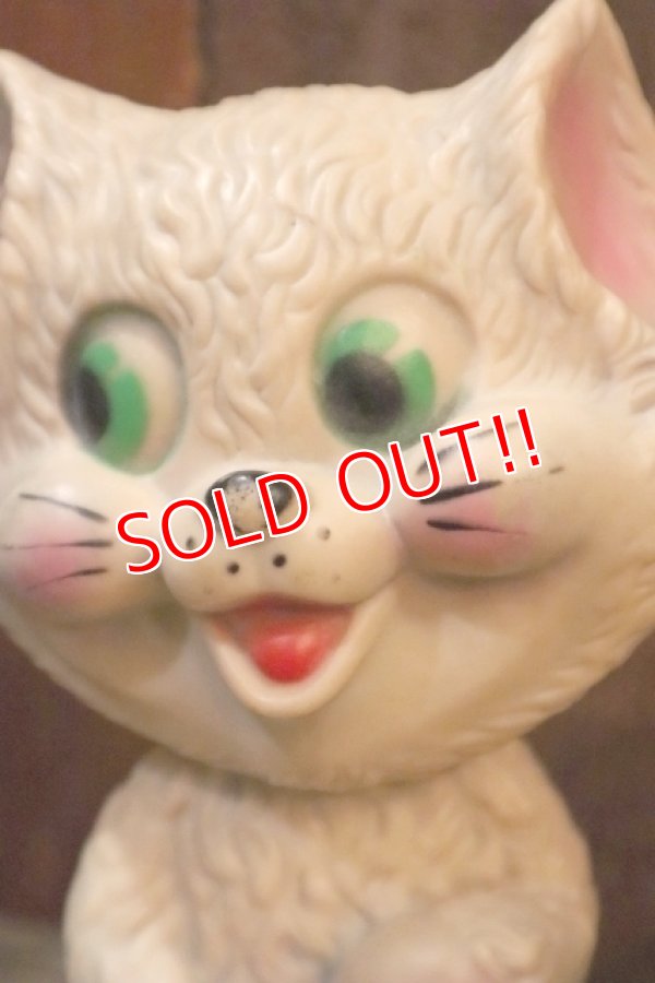 画像2: ct-250205-30 UNKNOWN 1960's〜 CAT RUBBER DOLL