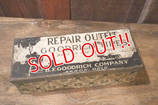 画像1: dp-250531-02 GOODRICH TIRES 1920's-1930's REPAIR OUTFIT TIN CASE