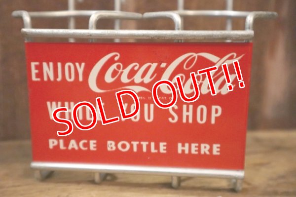 画像2: ck--003 Coca-Cola 1950's Shopping Cart Bottle Holder
