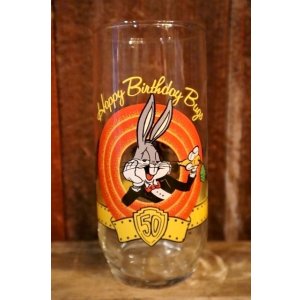 画像: gt-250618-01 Bugs Bunny / 1990's "Happy Birthday Bugs!" Glass
