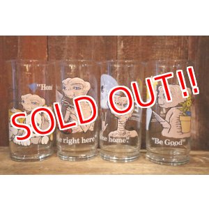 画像: gs-250618-01 E.T. / 1982 Pizza Hut Novelty Glass Set